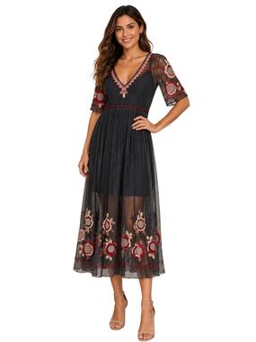 womens butterfly dress Butterfly Off Shoulder A-Line Women Formal Dress by GLS by Gloria - GL3296